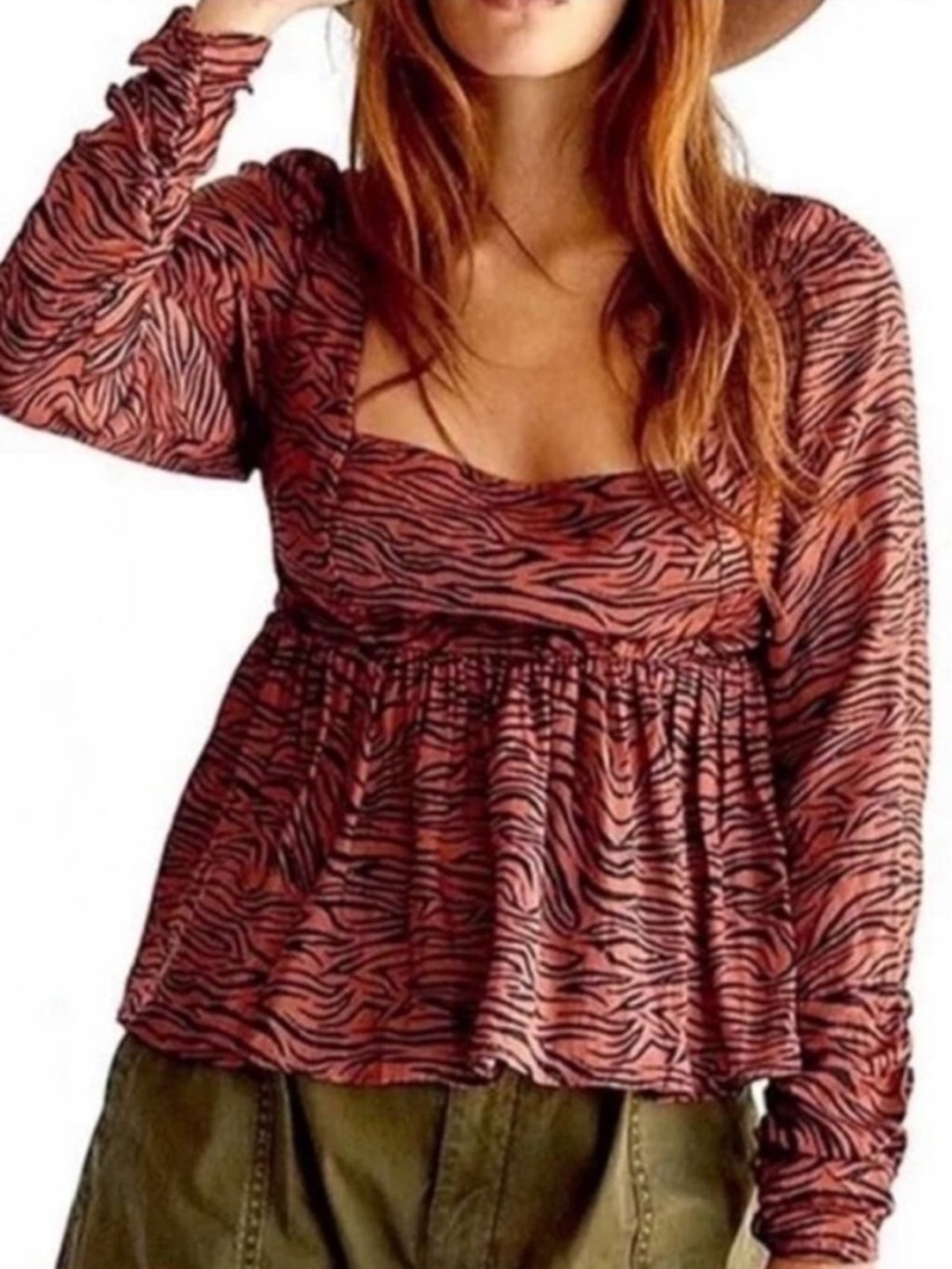 Free People Silent Rawr Top, size S NWT